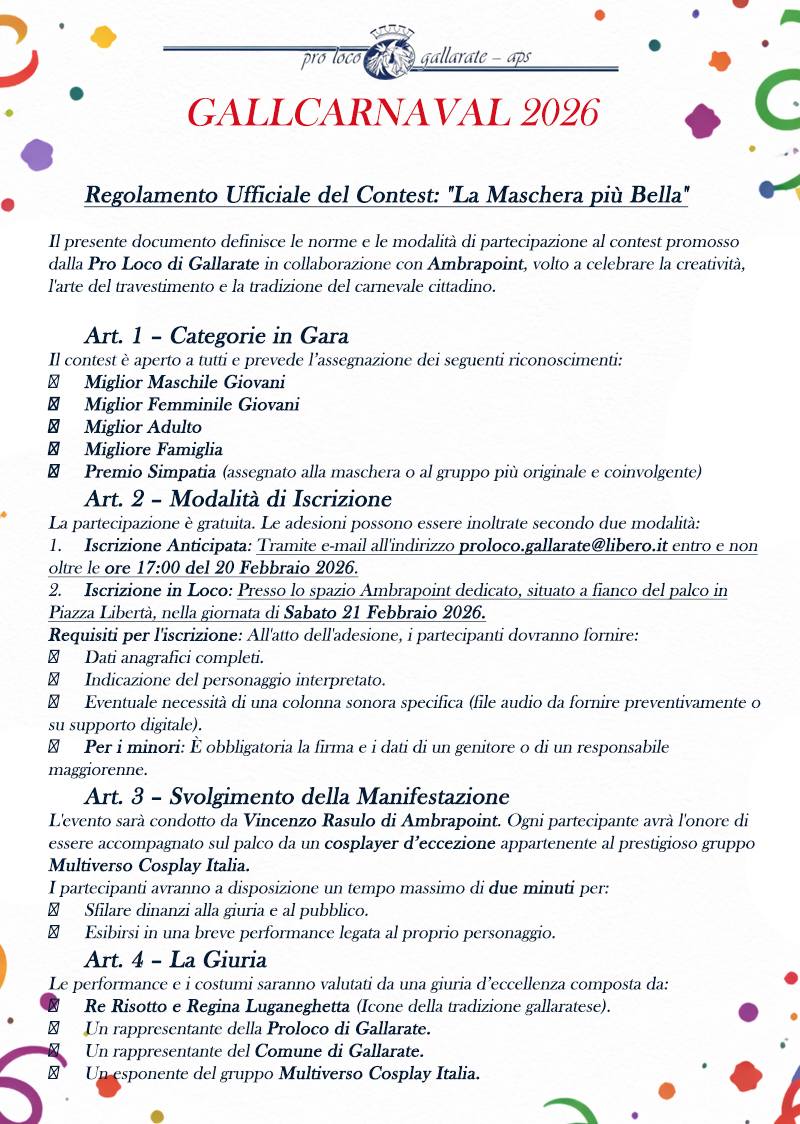 Regolamento contest Carnevale1